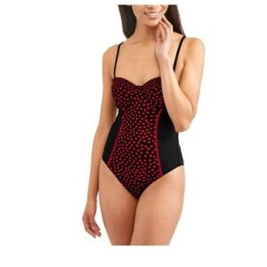 Donatella's‎ Ditsy Dot Seamed One Piece Swimsuit XL